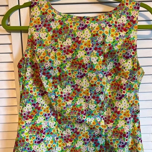 Vintage 90s floral sheath dress - Picture 2 of 8